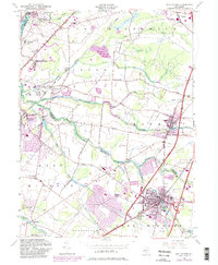 Hightstown 1954 topographic map thumbnail