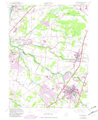 Hightstown 1954 topographic map thumbnail