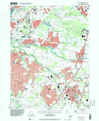 Hightstown 1995 topographic map thumbnail
