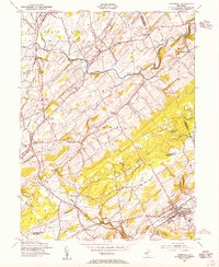 Hopewell 1954 topographic map thumbnail