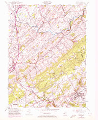 Hopewell 1954 topographic map thumbnail
