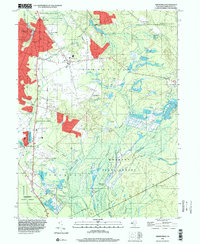 Indian Mills 1995 topographic map thumbnail