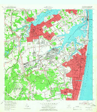 Long Branch 1954 topographic map thumbnail