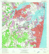 Long Branch 1954 topographic map thumbnail