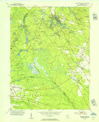 Medford Lakes 1953 topographic map thumbnail