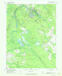 Medford Lakes 1967 topographic map thumbnail