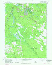 Medford Lakes 1967 topographic map thumbnail