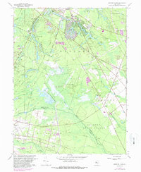 Medford Lakes 1967 topographic map thumbnail