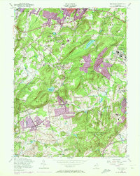 Mendham 1954 topographic map thumbnail