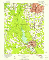 Millville 1953 topographic map thumbnail