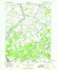 Monmouth Junction 1954 topographic map thumbnail