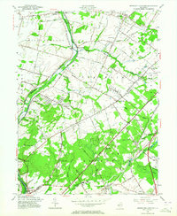Monmouth Junction 1954 topographic map thumbnail