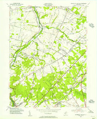 Monmouth Junction 1954 topographic map thumbnail