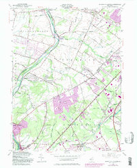 Monmouth Junction 1954 topographic map thumbnail