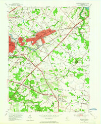 Moorestown 1953 topographic map thumbnail