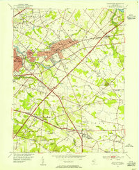 Moorestown 1953 topographic map thumbnail