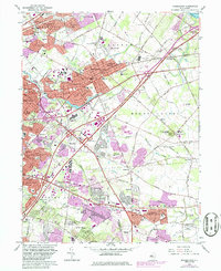 Moorestown 1966 topographic map thumbnail