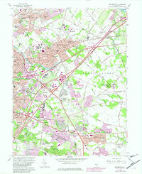 Moorestown 1966 topographic map thumbnail