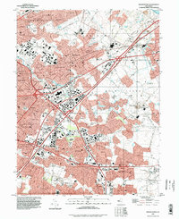 Moorestown 1995 topographic map thumbnail
