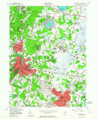 Morristown 1954 topographic map thumbnail