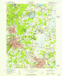 Morristown 1954 topographic map thumbnail