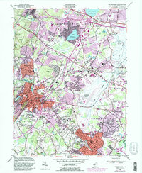 Morristown 1954 topographic map thumbnail