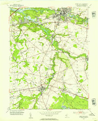 Mount Holly 1953 topographic map thumbnail