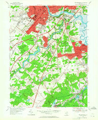 New Brunswick 1954 topographic map thumbnail
