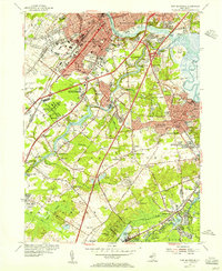 New Brunswick 1954 topographic map thumbnail