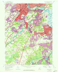 New Brunswick 1954 topographic map thumbnail