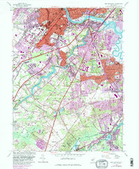 New Brunswick 1954 topographic map thumbnail
