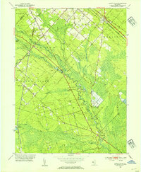 Newtonville 1953 topographic map thumbnail