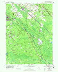 Newtonville 1953 topographic map thumbnail
