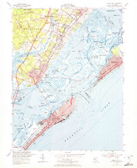 Ocean City 1952 topographic map thumbnail