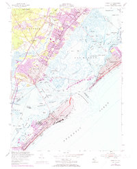 Ocean City 1952 topographic map thumbnail