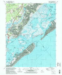 Ocean City 1994 topographic map thumbnail