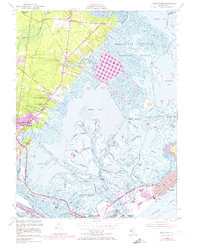 Oceanville 1952 topographic map thumbnail