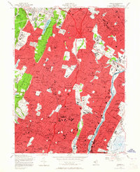 Orange 1955 topographic map preview