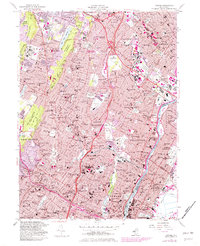 Orange 1955 topographic map preview