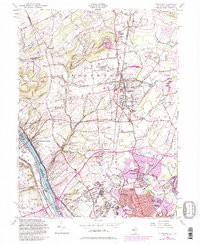 Pennington 1954 topographic map preview