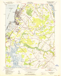 Penns Grove 1951 topographic map thumbnail
