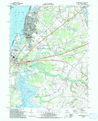 Penns Grove 1993 topographic map thumbnail