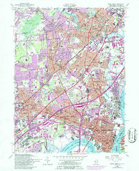 Perth Amboy 1956 topographic map thumbnail