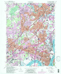 Perth Amboy 1956 topographic map thumbnail
