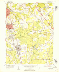 Pitman East 1953 topographic map thumbnail