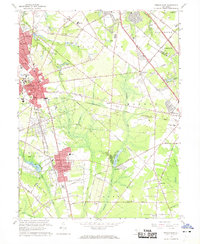 Pitman East 1966 topographic map thumbnail