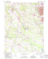 Pitman West 1967 topographic map thumbnail