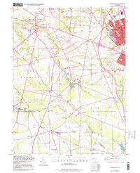 Pitman West 1995 topographic map thumbnail