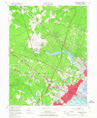 Pleasantville 1952 topographic map thumbnail