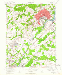 Princeton 1954 topographic map thumbnail